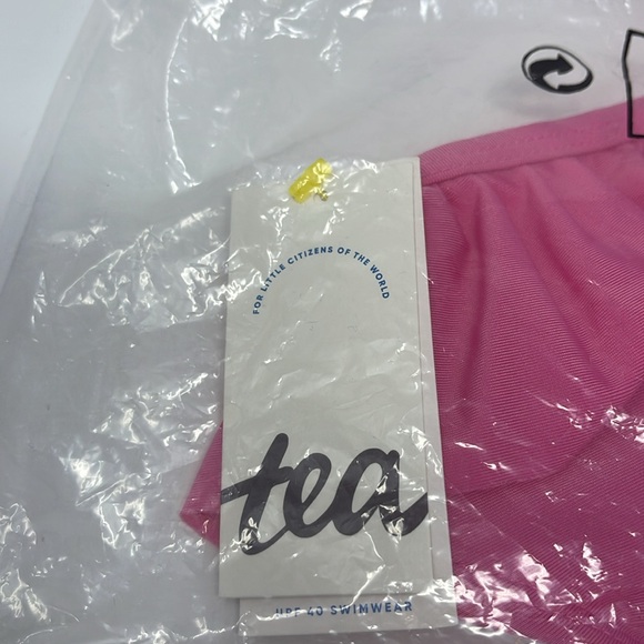 TEA COLLECTION: Ruffled Bikini Swim Bottom, Perennial Pink, Size 10. NEW. - Picture 4 of 7